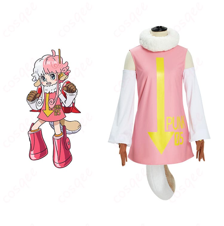 ONE PIECE Dr.ベガパンク PUNK-05 暴(アトラス) コスプレ衣装とキャラクター画像の組み合わせ。忠実な再現で高還元度のデザイン。