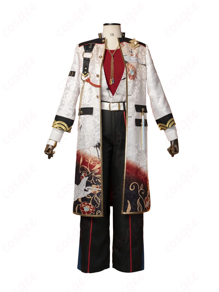 風早巽 コスプレ衣装 宝相華衣装の正面画像。精緻な刺繍とシックなカラーリングで、オーダーメイドも対応可能。