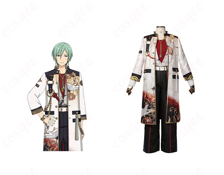 風早巽 コスプレ衣装 宝相華衣装の正面とキャラクターとの組み合わせイメージ。高精細なデザインでキャラクターの魅力を再現。コスプレファン必見!