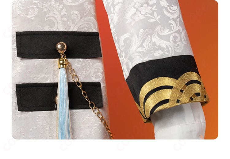 風早巽 コスプレ衣装 宝相華衣装の袖口部分の装飾細部。細部までこだわりぬかれたデザイン。