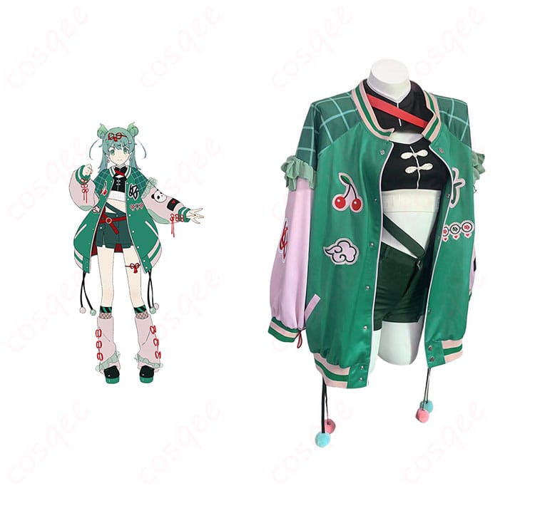 初音ミク ハオミク衣装 正面とキャラクターの組み合わせ画像 - ハオミク コスプレ衣装の詳細を確認