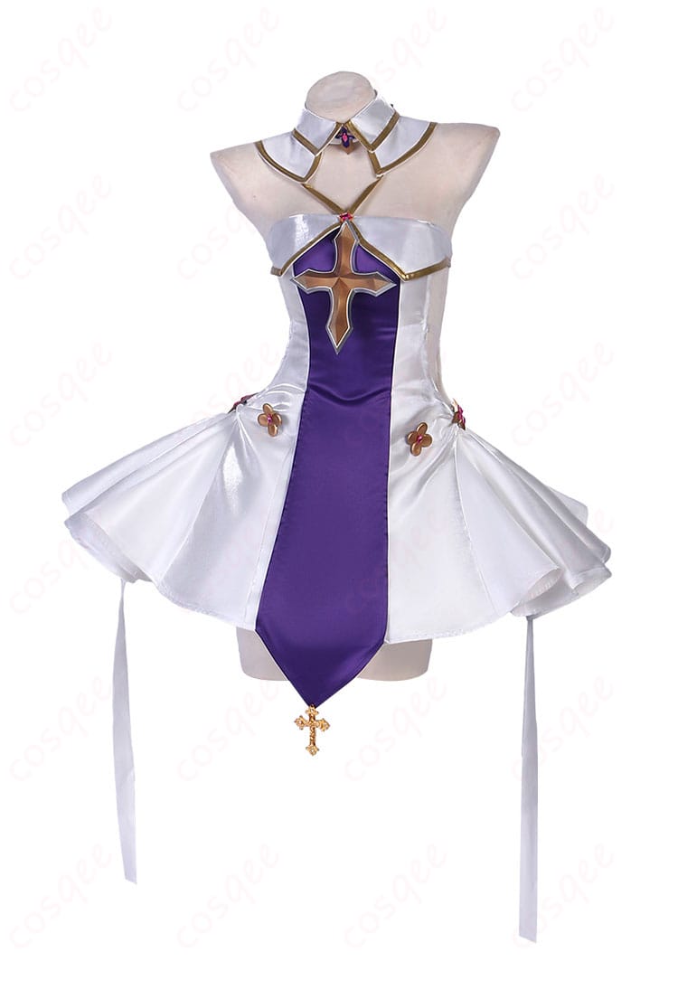 アズールレーン ユニコーン コスプレ衣装の正面画像。ホワイト・マイ・エンジェルバージョンの衣装全体が映っています。