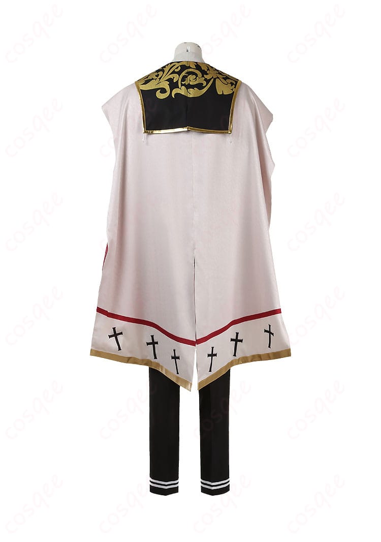 風早巽のコスプレ衣装の背面デザイン、細かい装飾が見える。