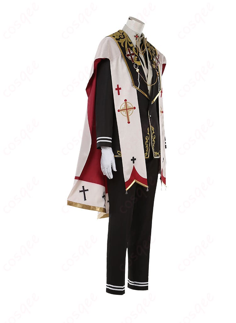 コスプレ衣装の右側全体像、風早巽の特徴的なデザインを強調。