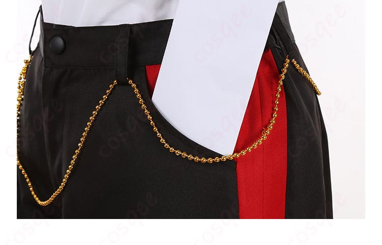 パンツポケット装飾の細部画像。コスプレ衣装のディテールが分かりやすい画像です。