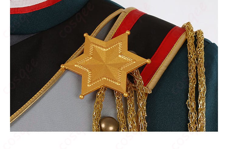 桜河こはくコスプレ衣装の肩装飾、特徴的なデザインポイント