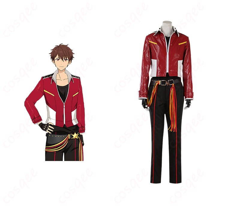 守沢千秋 コスプレ衣装 正面とキャラクターのコラボイメージ コスプレ通販