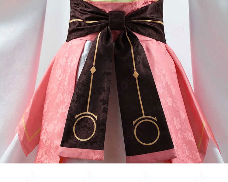 五河琴里 イフリート霊装 コスプレ衣装 腰封の装飾詳細。リアルな仕上がりでコスプレに最適。