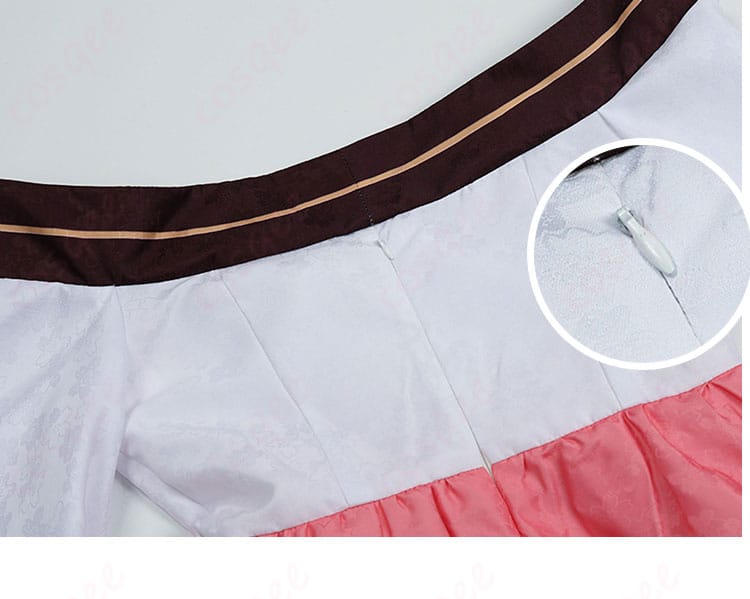 五河琴里 イフリート霊装 コスプレ衣装 衣装のチェーン装飾。精緻なディテールで、リアルな再現。