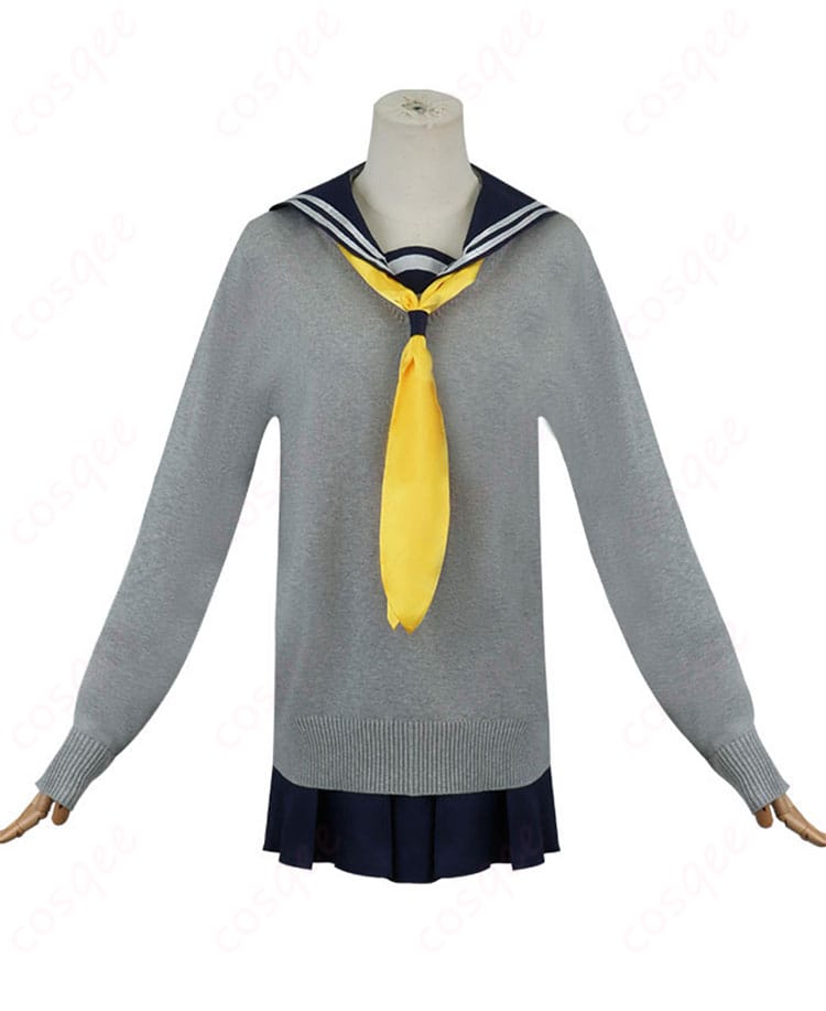 虎視餡子のコスプレ衣装の正面全景。デザインと細部にこだわり、キャラクターを忠実に再現。