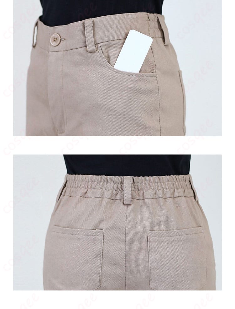 パンツのポケットの細部画像 – パンツポケットの精密な仕上げ