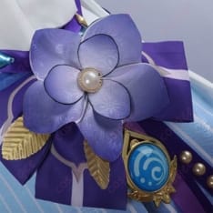 原神 ニィロウ 東風はこぶ花の吐息 コスプレ衣装 優美シルエットで写真映えする華やかセット - 5枚目の画像（サムネイル）