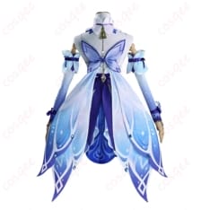 原神 ニィロウ 東風はこぶ花の吐息 コスプレ衣装 優美シルエットで写真映えする華やかセット - 3枚目の画像（サムネイル）