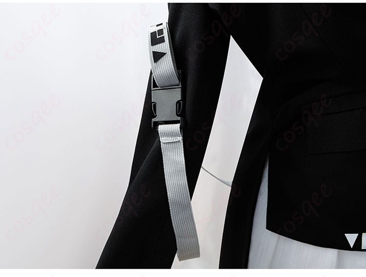 アークナイツ テレジア コスプレ衣装の袖の装飾詳細。細部までこだわり、リアルなコスプレ体験を提供します。