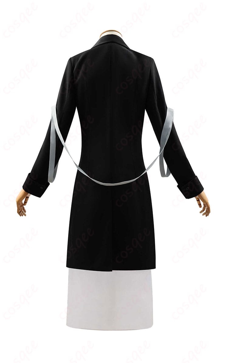 アークナイツ テレジア コスプレ衣装の背面写真。後ろのデザインも細部まで忠実に再現。コスプレイベントで目立つこと間違いなし。