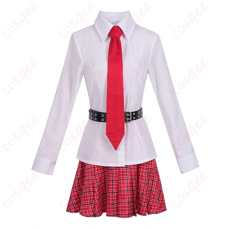 しゅごキャラ! 日奈森あむ 学園制服コスプレ衣装 赤チェックが映えて写真映えも抜群 - 4枚目の画像