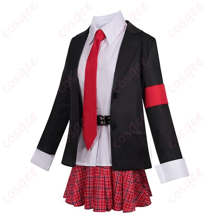 しゅごキャラ! 日奈森あむ 学園制服コスプレ衣装 赤チェックが映えて写真映えも抜群 - 2枚目の画像