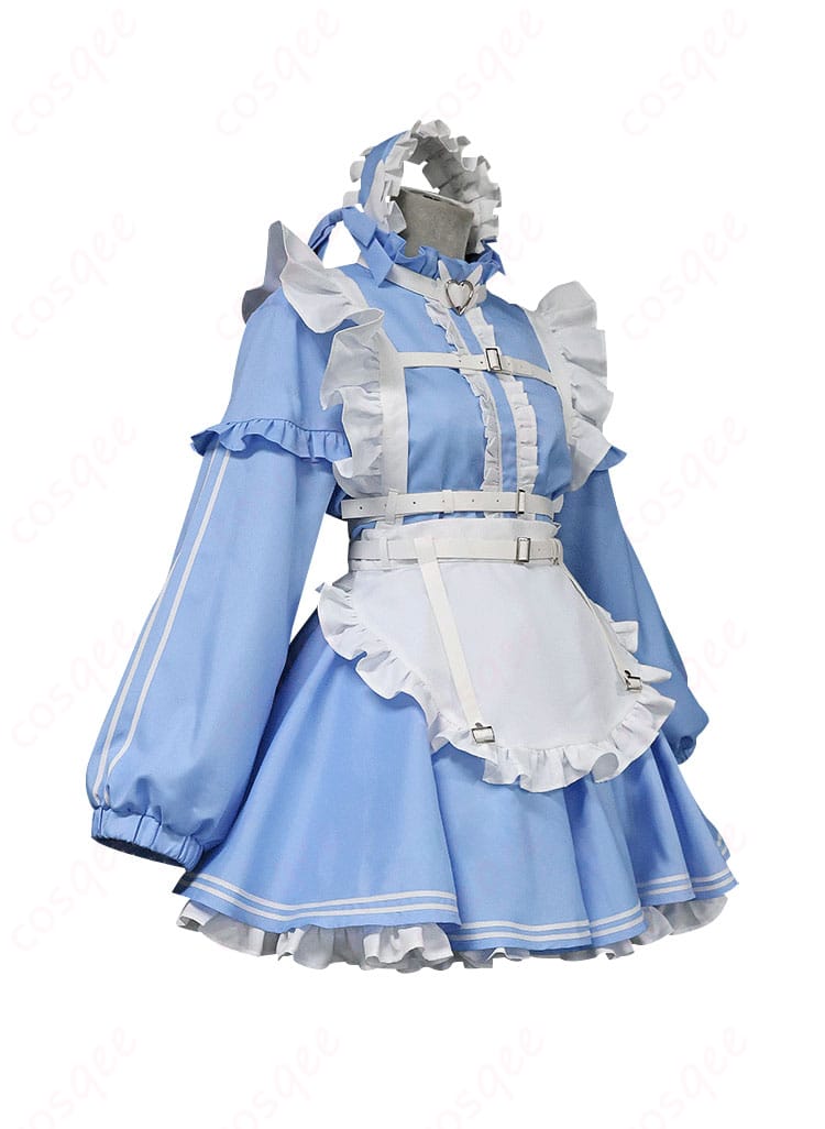 商品側面図 - アイドルマスター シャイニーカラーズの黛冬優子コスプレ衣装の側面、着心地の良いシルエットを確認。