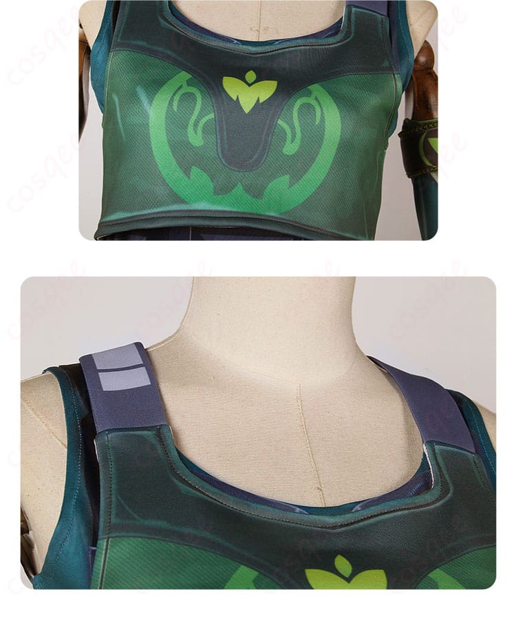 VALORANT スカイ コスプレ衣装 領口装飾