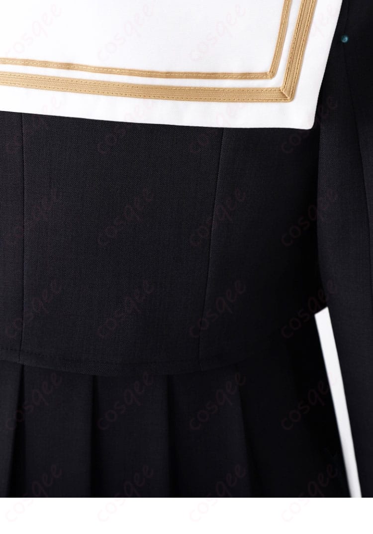 アリサ・ミハイロヴナ・九条 コスプレ衣装 背面装飾細部 制服の背中部分も細部まで再現。スタイリッシュで動きやすいデザイン。