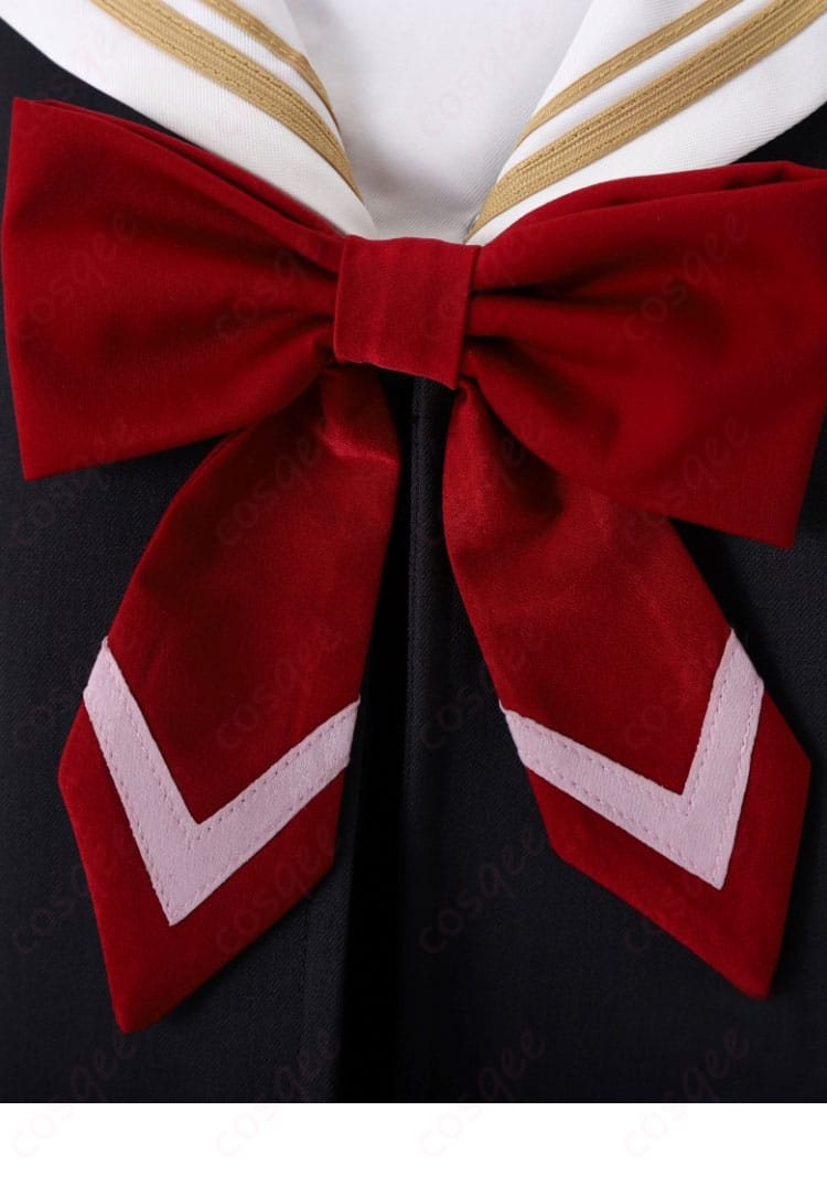 アリサ・ミハイロヴナ・九条 コスプレ衣装 领结装飾細部 制服の可愛らしいリボン部分。キャラクターの魅力を引き立てます。