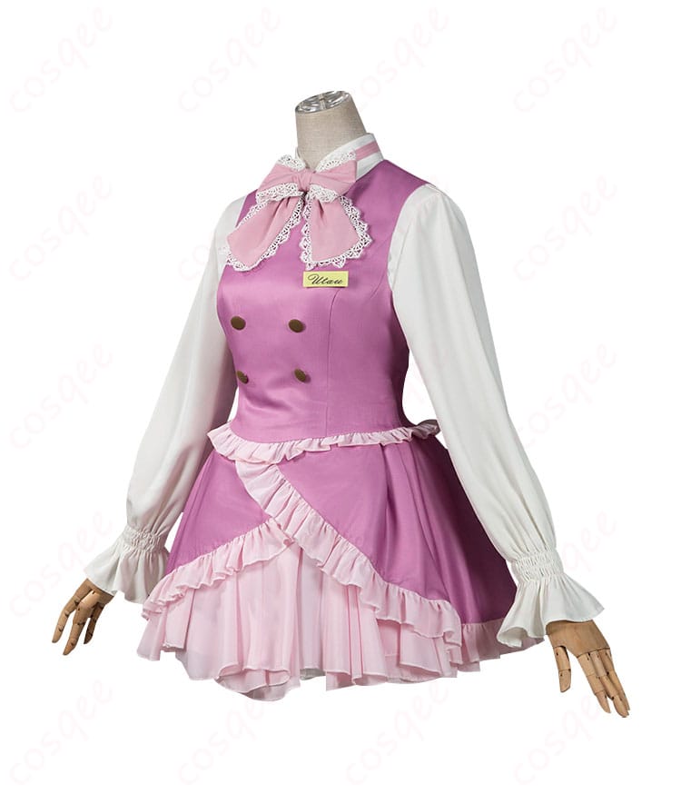 しゅごキャラ! ほしな歌唄のコスプレ衣装、サイドビュー。衣装のディテールが見やすい。