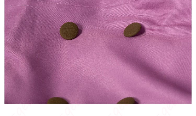 しゅごキャラ! ほしな歌唄 コスプレ衣装のボタン装飾。高級感のある金属ボタン。