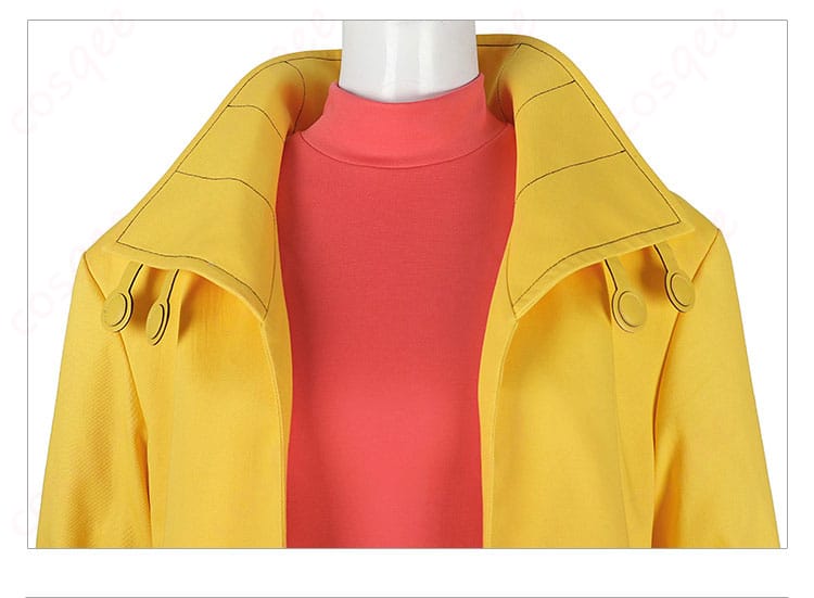 ジュビリー コスプレ衣装の領口装飾。キャラクターにぴったりのデザインが施されています。