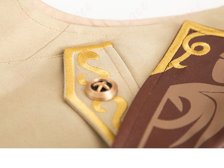 IdentityV 昆虫学者 メリー・プリニウス コスプレ衣装 衣領とポケット装飾細部