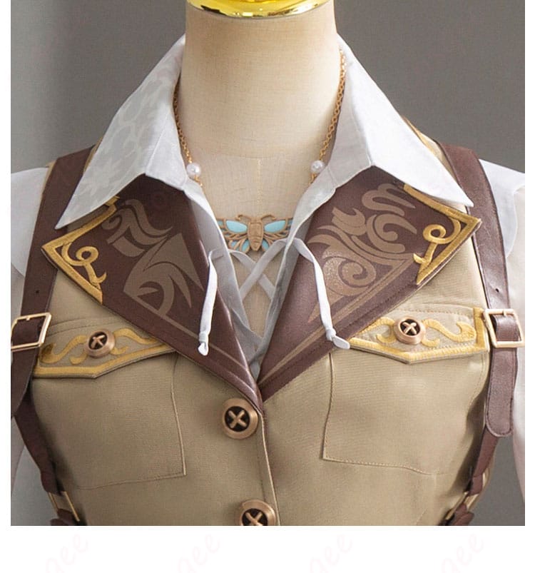 IdentityV 昆虫学者 メリー・プリニウス コスプレ衣装 领口装飾詳細 美しい刺繍と装飾