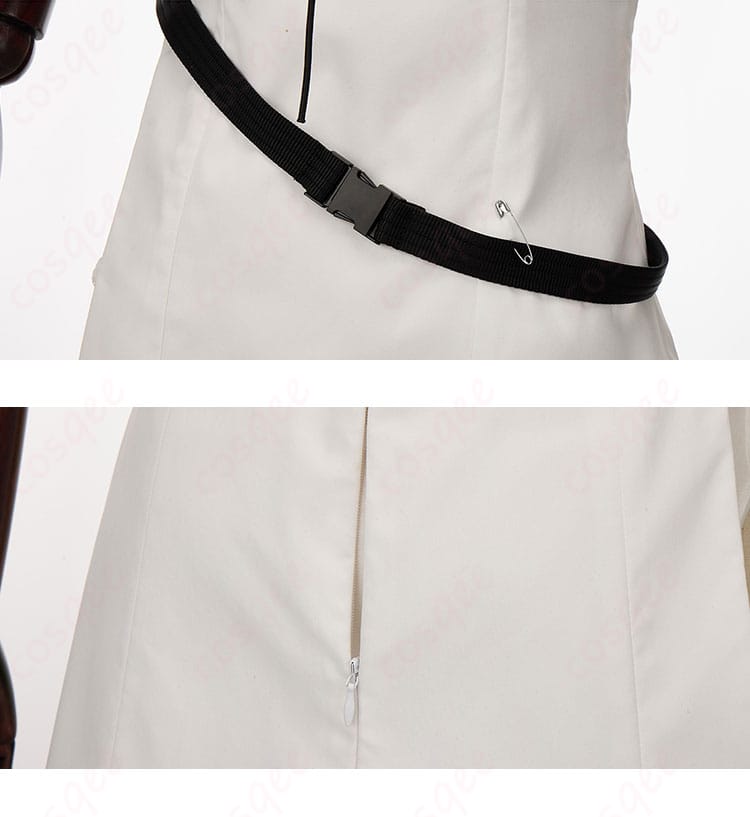 ファイナルファンタジーXIV ミコッテ コスプレ衣装 衣链背面装饰细节图。実際の衣装と同じ質感で仕上げられたデザイン。