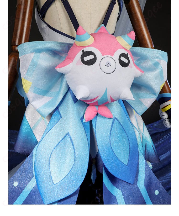 ムアラニ コスプレ衣装の背部飾り蝶結び、優雅なデザイン