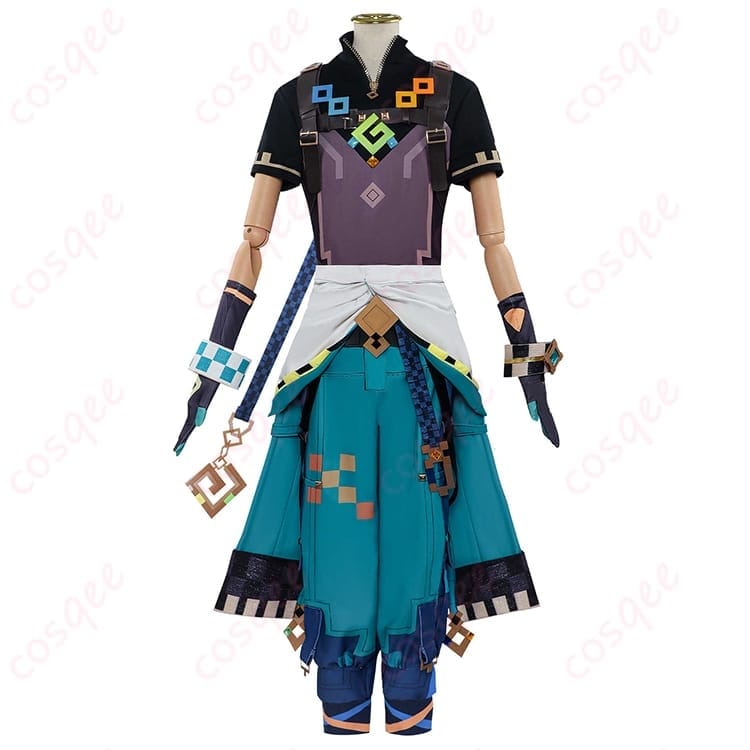 原神 キィニチの雰囲気を纏う砂漠賢者コーデ 高見え装飾で写真映え抜群のコスプレ衣装 - 1枚目の画像