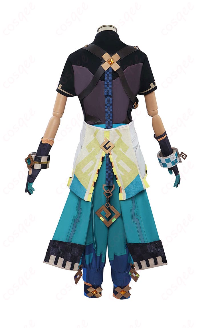 キィニチコスプレ衣装の背面デザイン、後ろ姿のディテール【原神 コスプレ衣装】