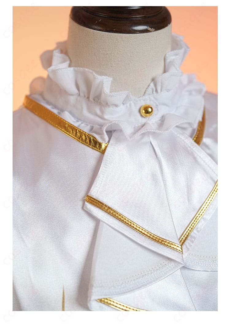 襟装飾の詳細画像|精緻な刺繍と高品質な仕上げの先斗寧 コスプレ衣装