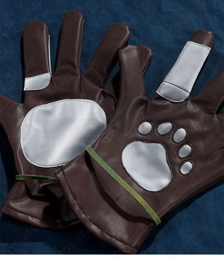 墓守コスプレ衣装の手袋装飾。キャラクターに忠実なディテール。