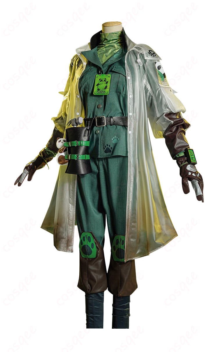 墓守コスプレ衣装の側面画像。全体のシルエットとデザインをチェック。