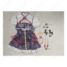 終わりのセラフ クルル・ツェペシ 中華風コスプレ衣装 妖艶に魅せるダークエレガント - 5枚目の画像（サムネイル）