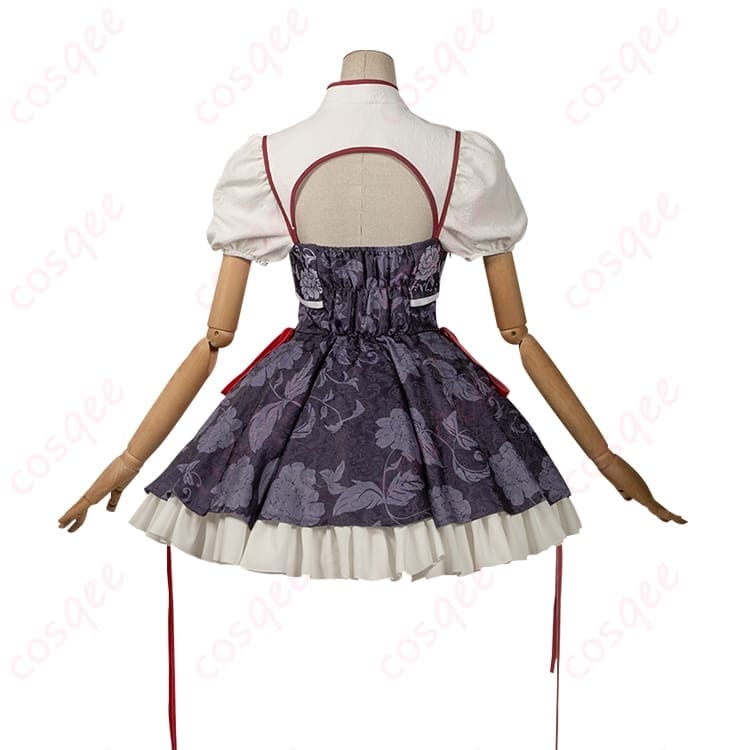 終わりのセラフ クルル・ツェペシ 中華風コスプレ衣装 妖艶に魅せるダークエレガント - 3枚目の画像