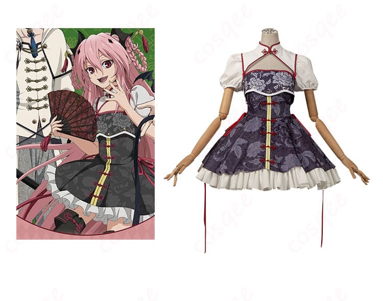 クルル・ツェペシのコスプレ衣装とキャラクターのイメージ画像。終わりのセラフファン必見の美しいデザイン。