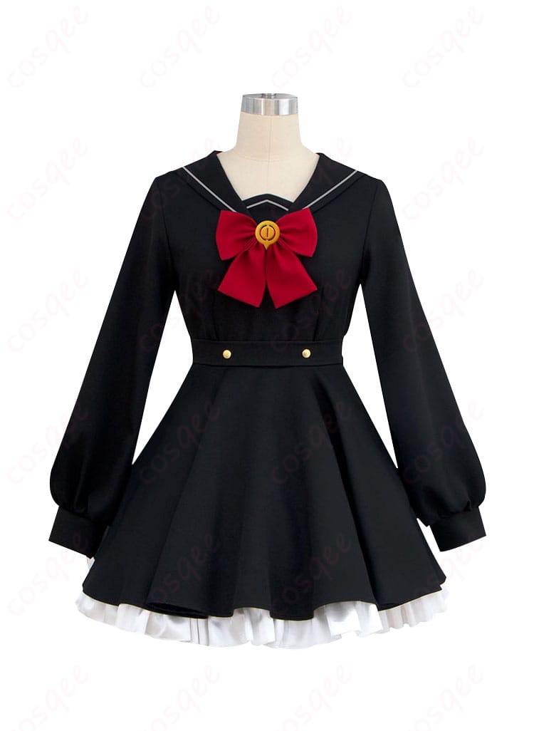 ブルーアーカイブ ニヤニヤ教授 コスプレ衣装 装飾ディテール画像 刺繍や花柄の詳細、特徴的なデザイン