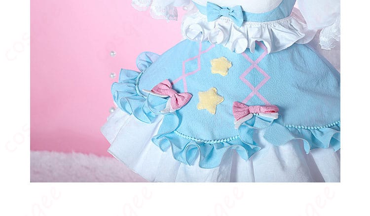 スカートの装飾細部。夢かわプリンセスの可愛いスカートデザインをご覧ください。