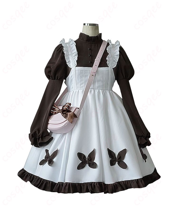 「第五人格」少女(記憶)コスプレ衣装の正面写真。ローソンコラボ衣装で、優れた品質と着心地が自慢。コスプレ通販で購入可能。