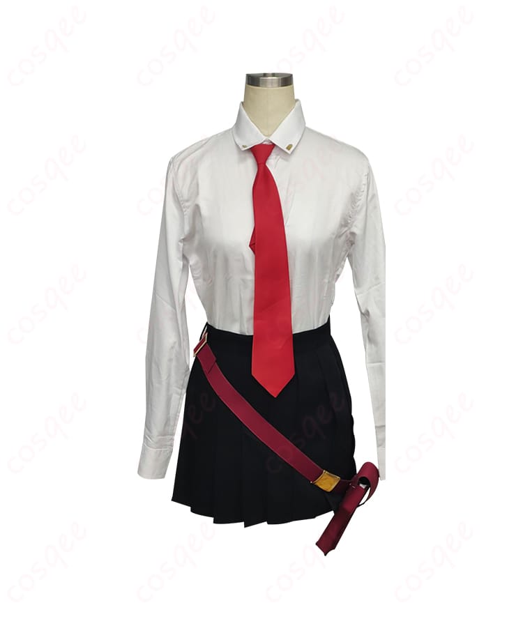 ブルーアーカイブ 風紀委員会のモブ コスプレ衣装 内部のシャツ部分の詳細画像。高品質な素材で着心地も良好、長時間の着用にも対応。