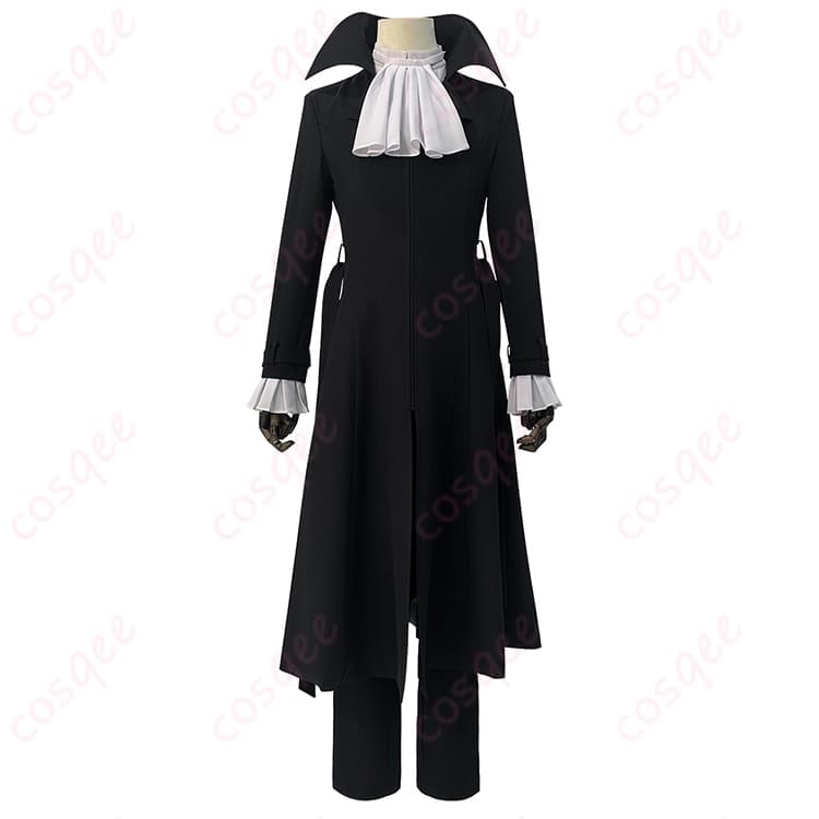 文豪ストレイドッグス 芥川龍之介の雰囲気を纏うロングコートセット｜ダークで鋭い存在感 - 1枚目の画像