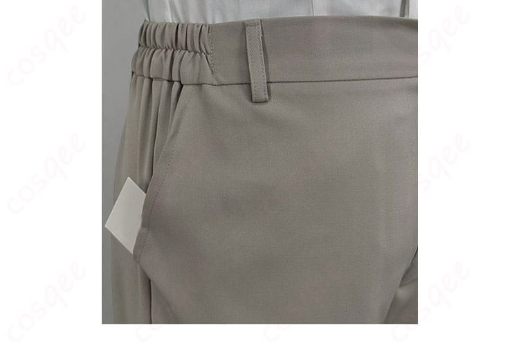 太宰治コスプレ衣装のズボン部分のデザイン、細部に注目