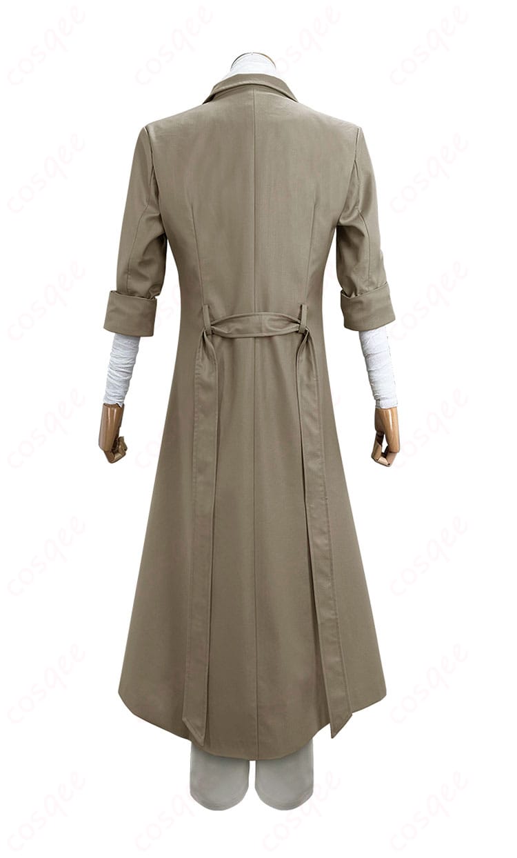 太宰治コスプレ衣装の背面、背中のデザイン詳細