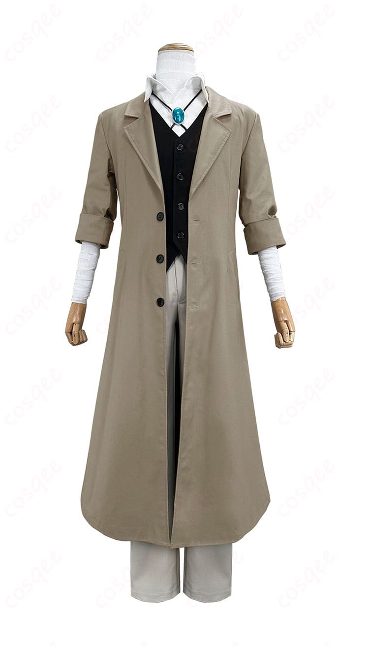 太宰治のコスプレ衣装正面デザイン、精緻な作り