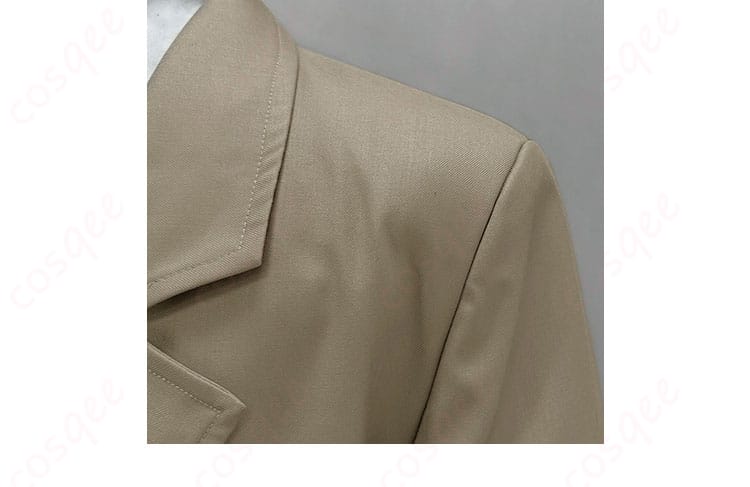 太宰治コスプレ衣装の肩袖の装飾、細部のディテール