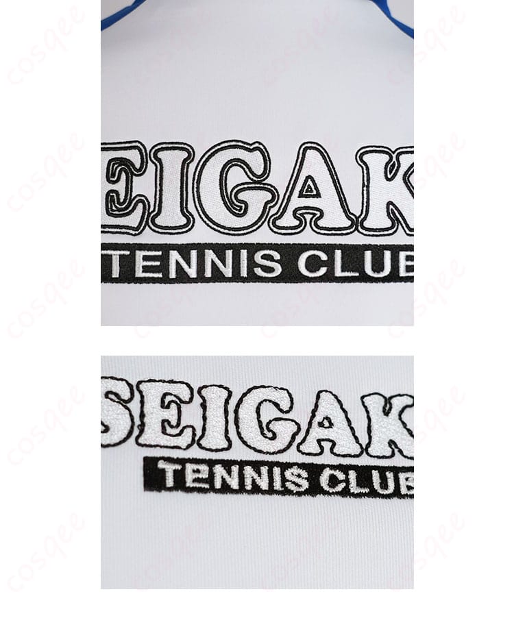 テニスの王子様 越前リョーマ コスプレ衣装 背面字母装饰细节